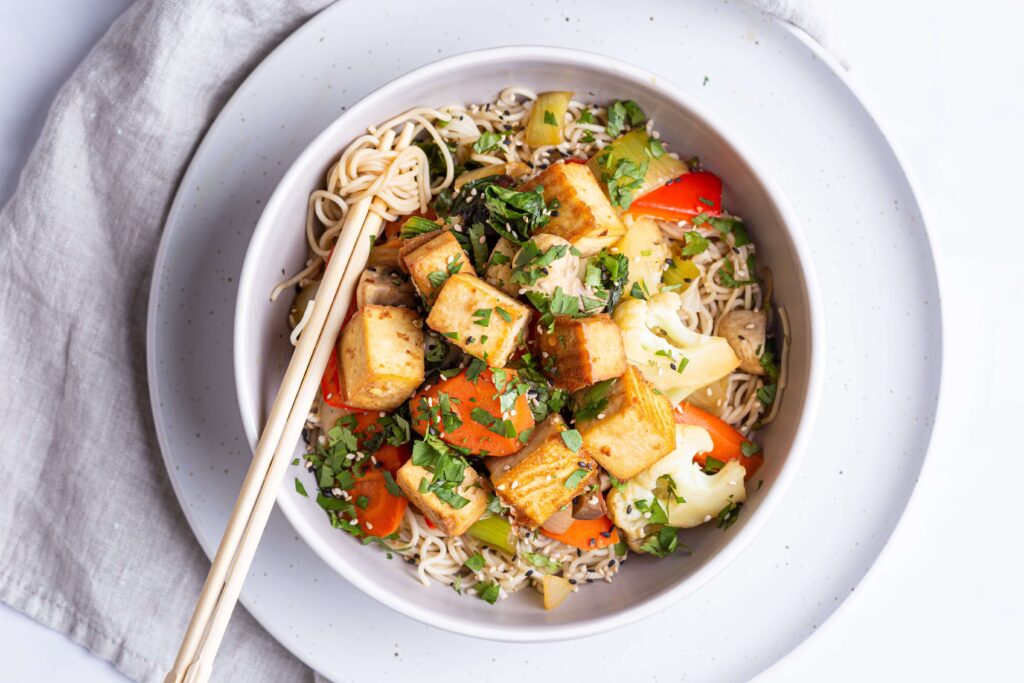 Easy Crispy Tofu Stir-Fry Bowl Recipe