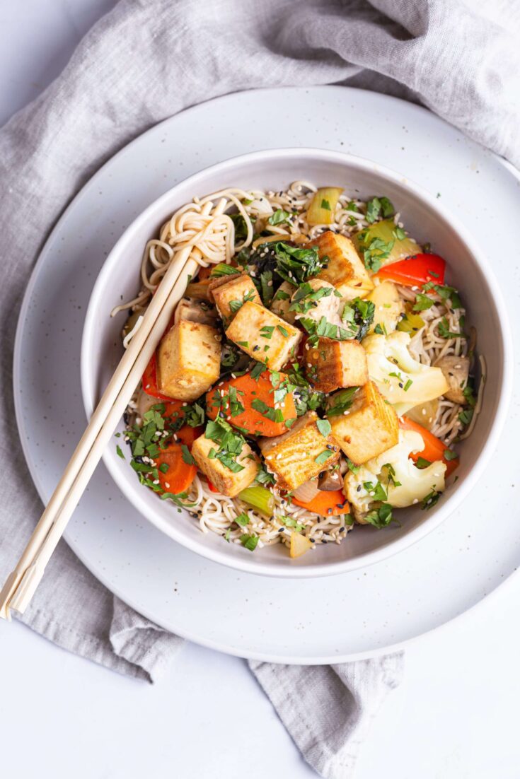 Easy Crispy Tofu Stir-Fry Bowl Recipe