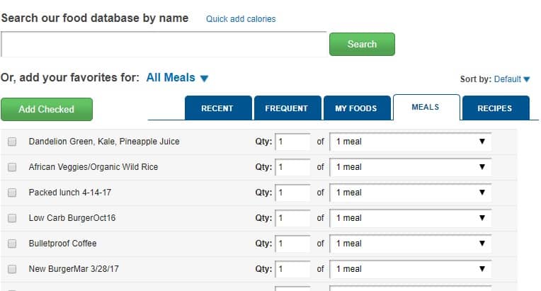 MFP-Tabs calorie counting 