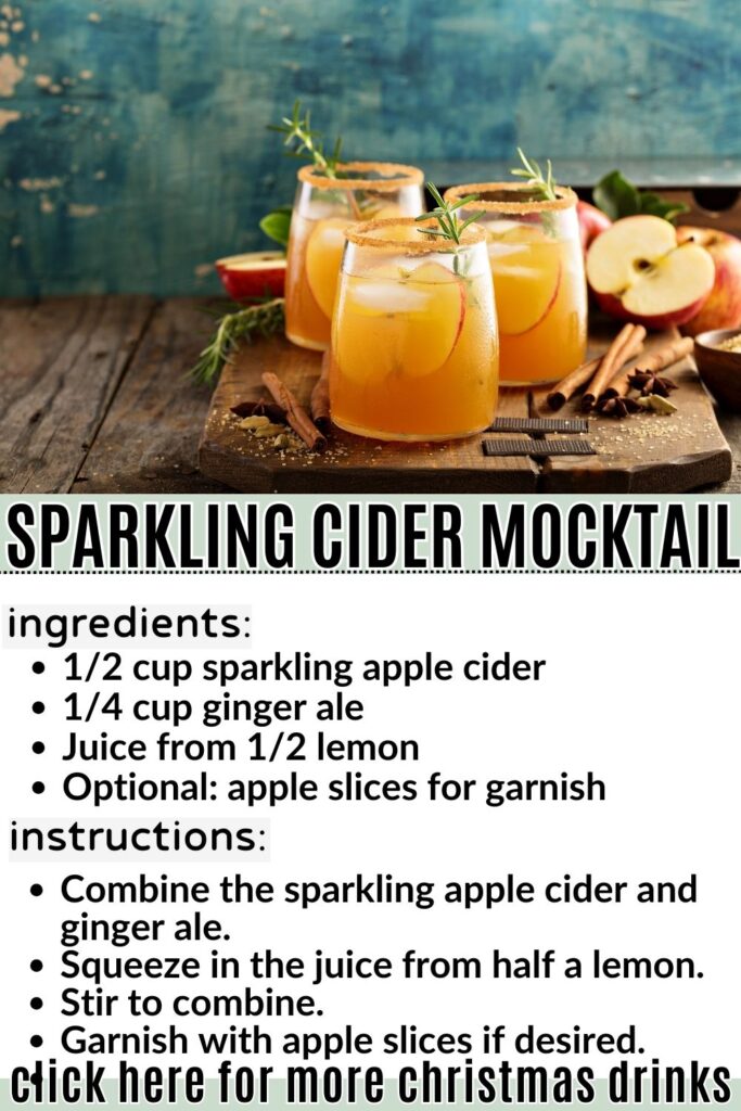 SPARKLING CIDER MOCKTAIL