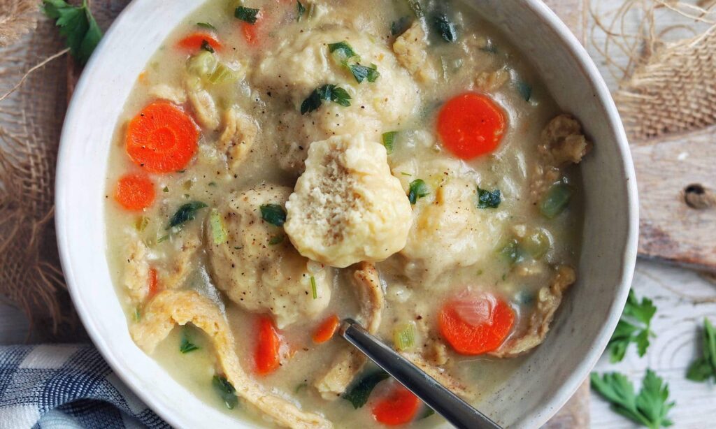 vegan chicken and dumplings