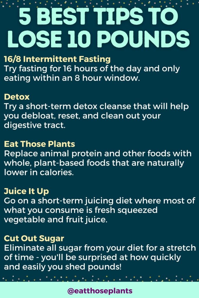 best tips to lose 10 pounds