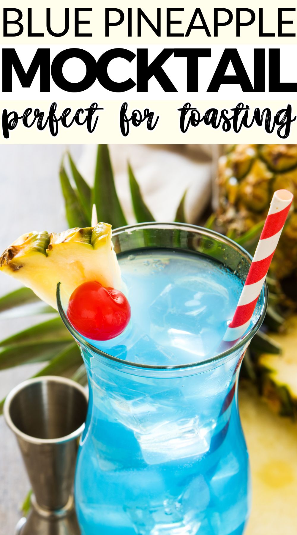 blue pineapple mocktail