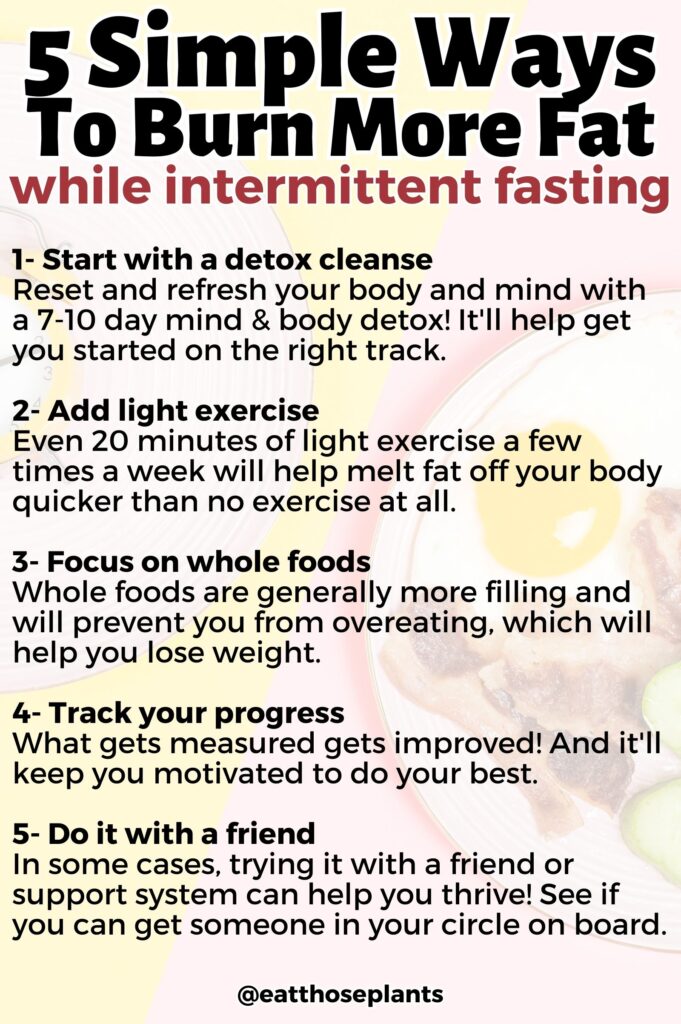 burn fat intermittent fasting