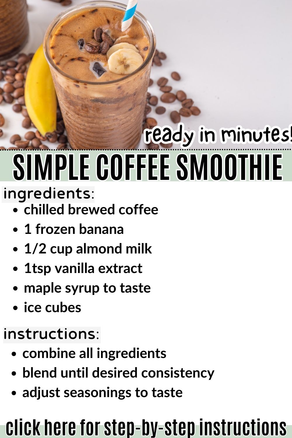 chilled coffee smoothie recipe