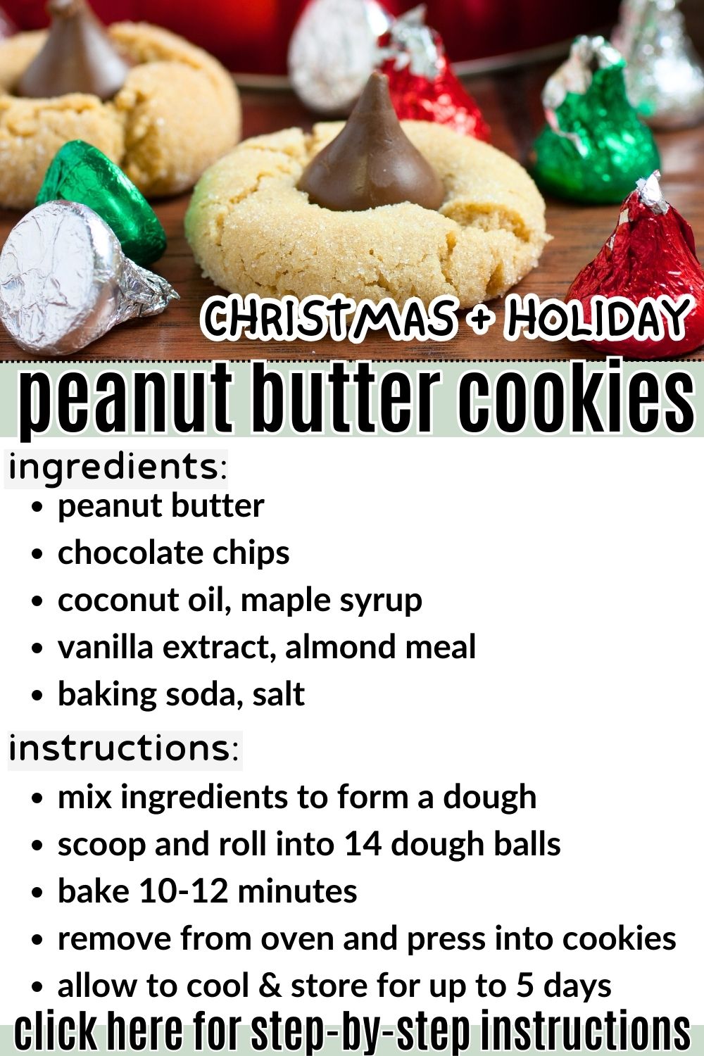 Peanut Butter Christmas Cookies