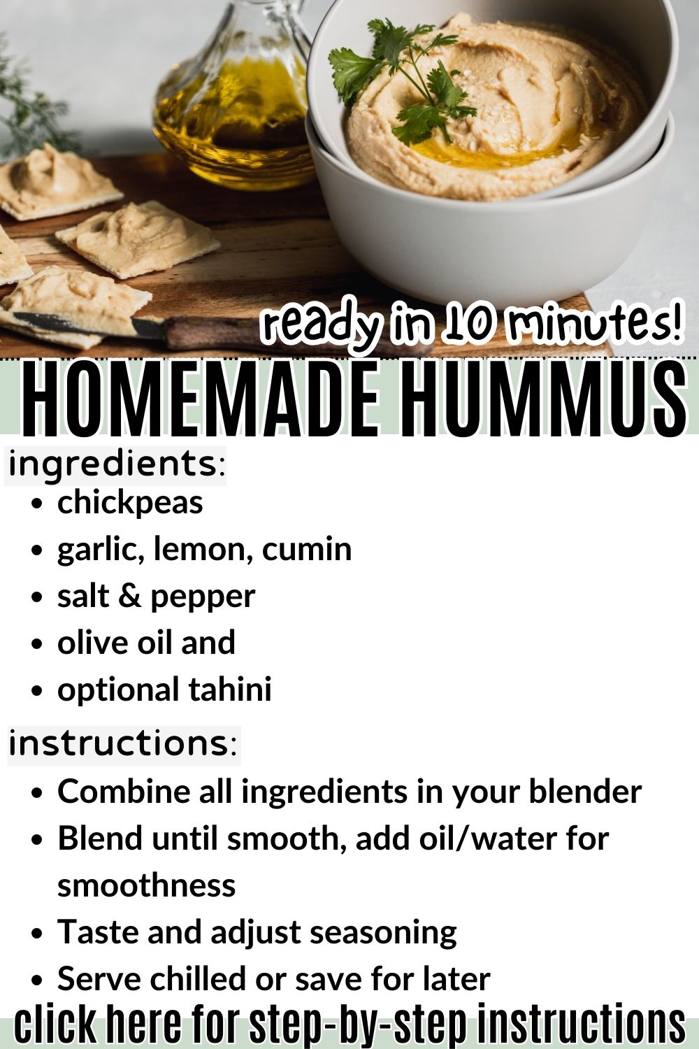 classic homemade hummus