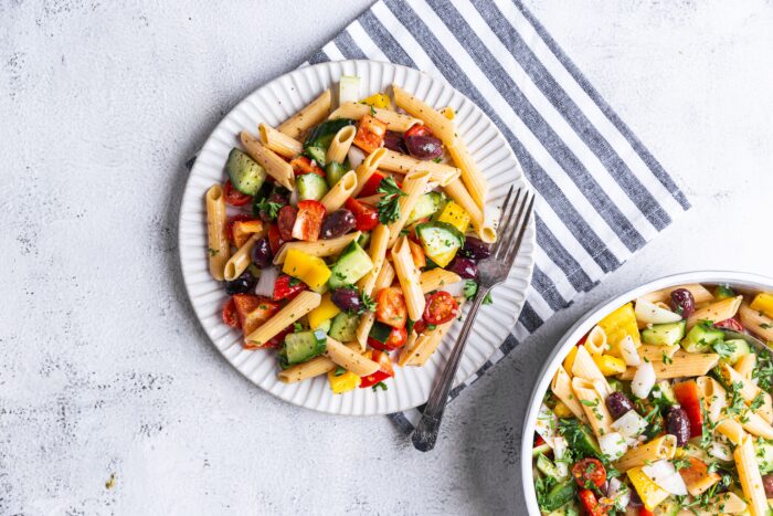 Whip Up This Greek Pasta Protein Salad For A Tasty Meal – Eat Those Plants