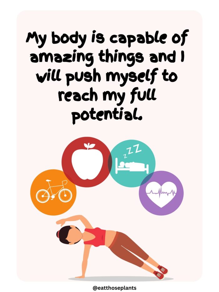health and fitness affirmations i am capable