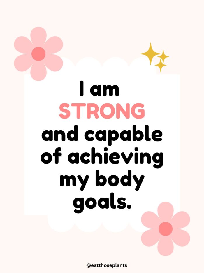 health and fitness affirmations i am strong