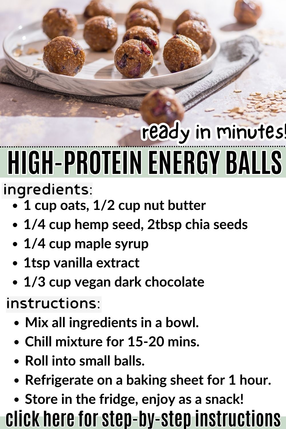 high protein energy balls