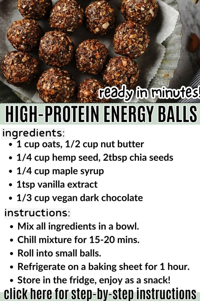 high protein vegan energy balls vegan snack