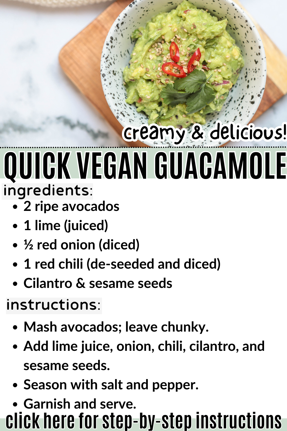 homemade guacamole