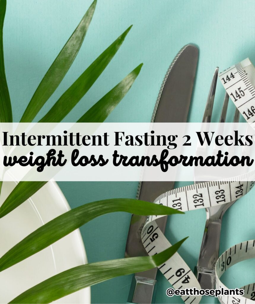 intermittent fasting 2 weeks weight loss transformation