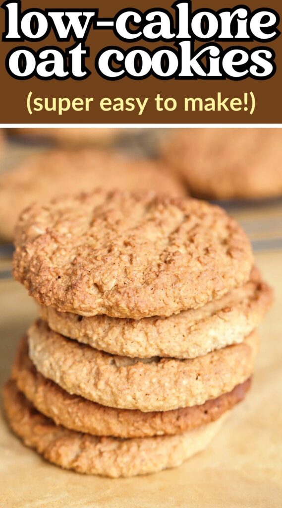 These vegan cookies are easy to make and can be made lower calorie if you are watching your waistline! With just a few tweaks you can get tasty oatmeal cookies that are whole food healthy snacks on a plant-based or vegan way of eating. These whole oat cookies are gluten free and delicious, make ahead and meal prep these cookies for a tasty breakfast on the go or pack for lunch. These are kid-friendly breakfast ideas too! 