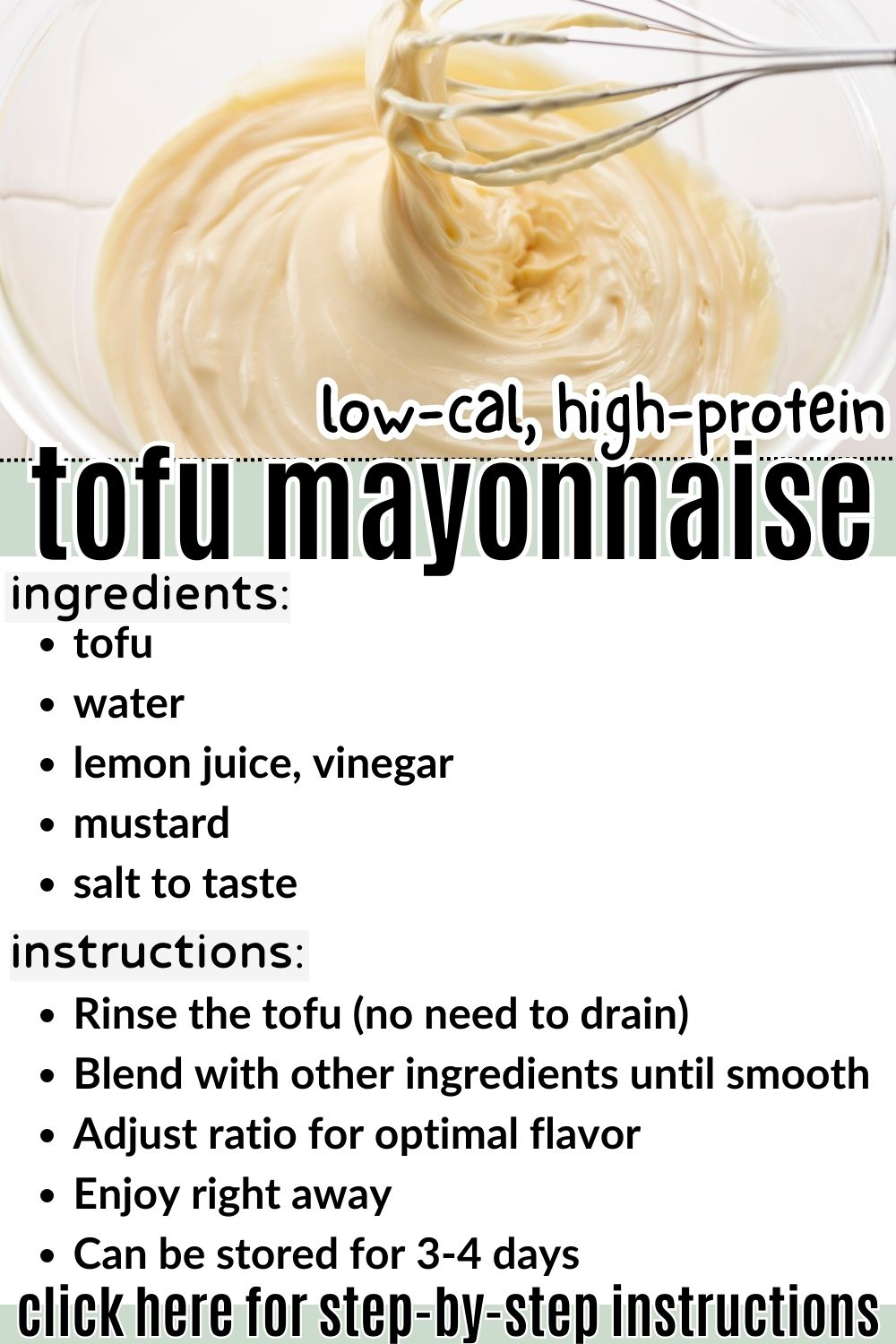 Vegan Tofu Mayonnaise – Eat Those Plants