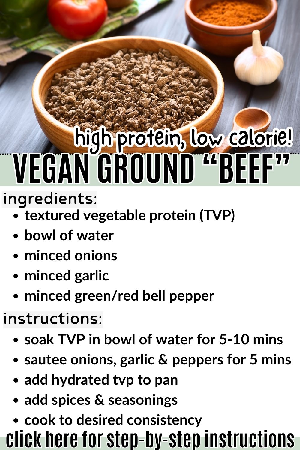 vegan ground beef recipe