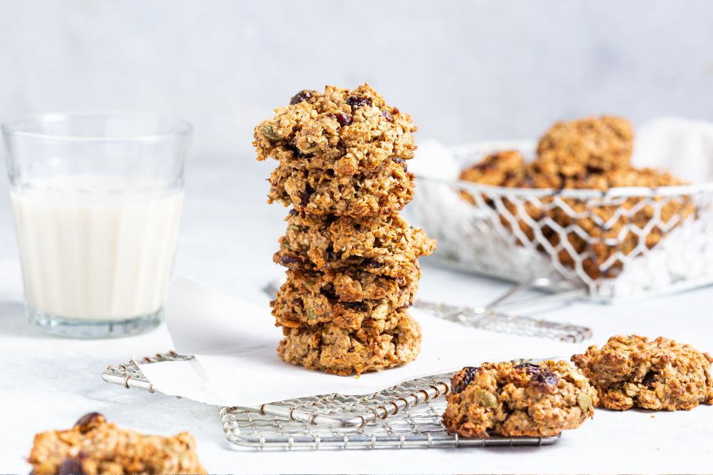 vegan plantbased trail mix cookies