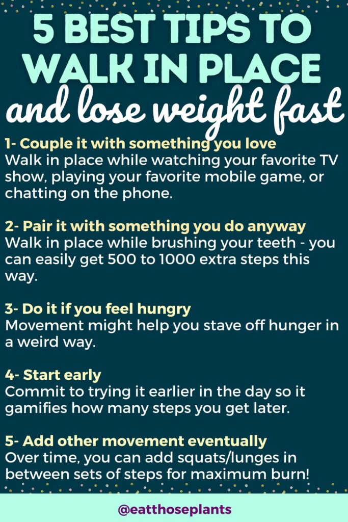 walk in place lose weight
