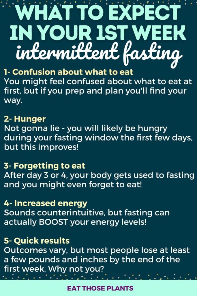 what to expect your first week 16 8 fasting