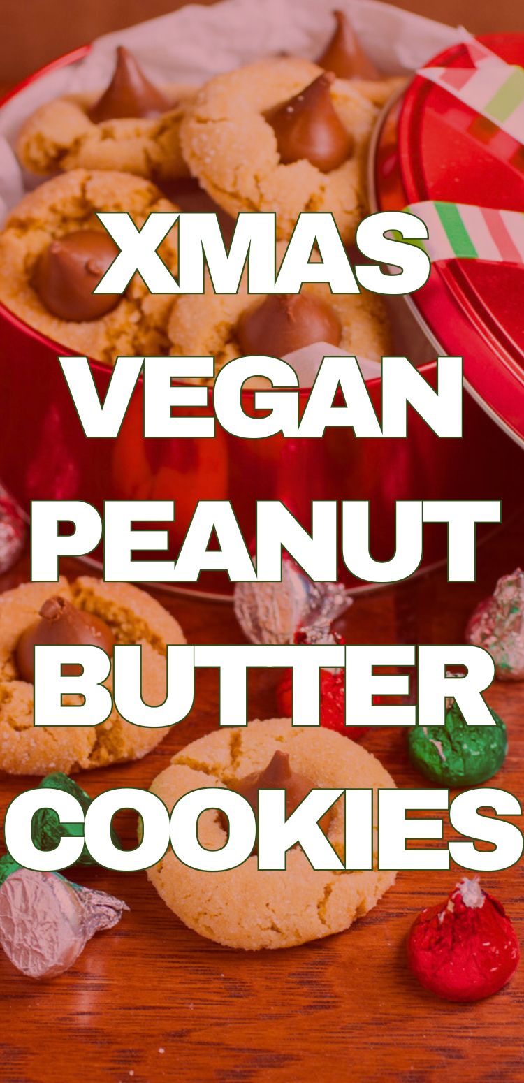 xmas vegan peanut butter cookies
